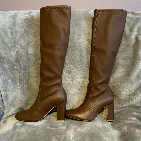 Stuart Weitzman Milla leather block heel boots - Picture 3 of 7
